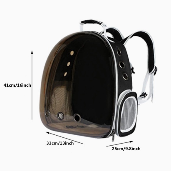 Cat or Small Dog Backpack ~ Black ~ Brand New - Picture 2 of 12